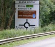 Oakwood roundabout sign